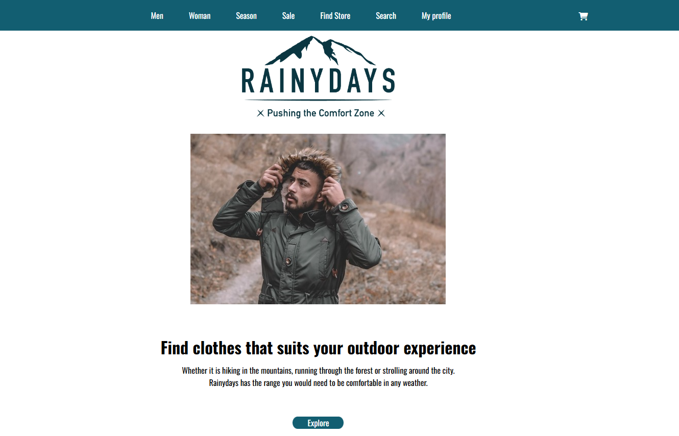 HTML and CSS project screenshot